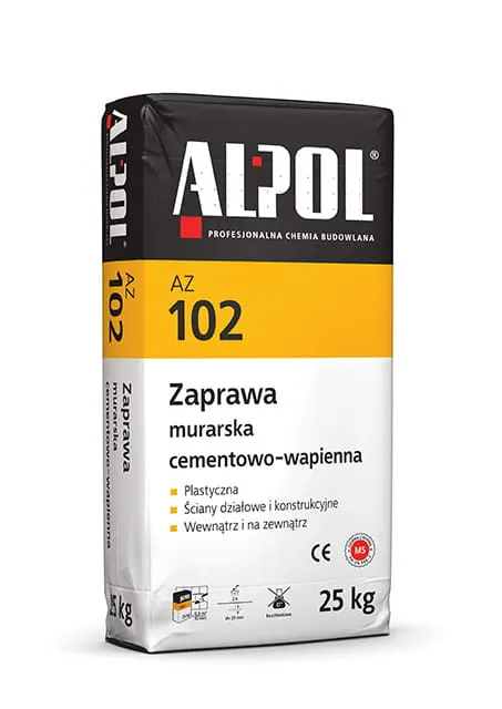 Uniwersalna zaprawa murarska cementowo-wapienna AZ102 Alpol
