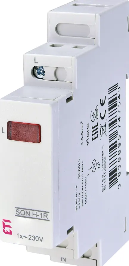 SON H-1G Sygnalizator obecności napięcia (1 x czrwona LED)
