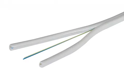 Kabel światłowodowy abonencki płaski FTTH 2J 9/125 G.657A1 LSZH biały