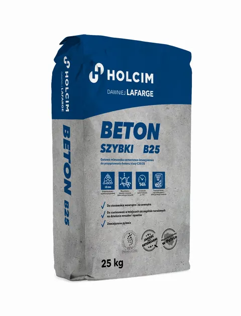 Beton workowany Holcim B25 25kg