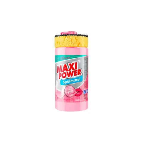 MAXI POWER Płyn do naczyń GUMA BALONOWA pompka+gąbka, 1 l