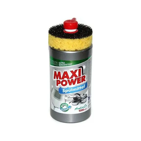 MAXI POWER Płyn do naczyń PLATINUM pompka+gąbka, 1 l