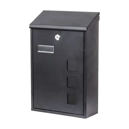 Skrzynka na listy LUIGI czarna Domino