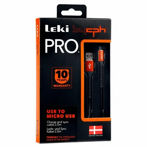 LEKI PRO Kabel USB to MICRO USB 2M 10 LAT GWARANCJI, 1 szt