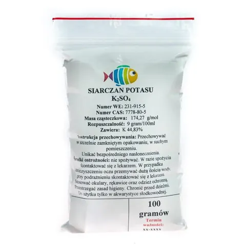 Potas K2SO4 Siarczan Potasu czysty 99,9% 100g
