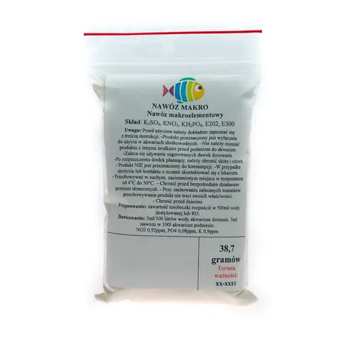 Nawóz makro dla roślin akwariowych