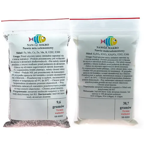Nawóz makro + mikro kompletne nawożenie akwarium