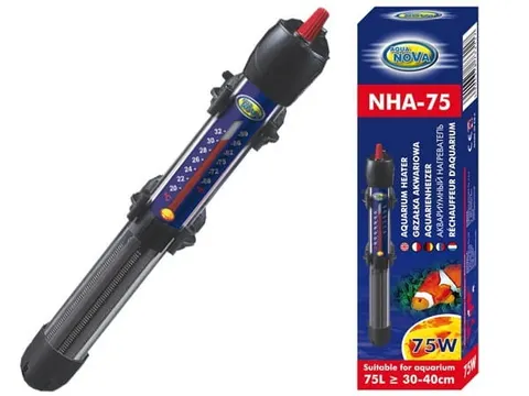 Aqua nova grzałka z termostatem 75w do akwarium