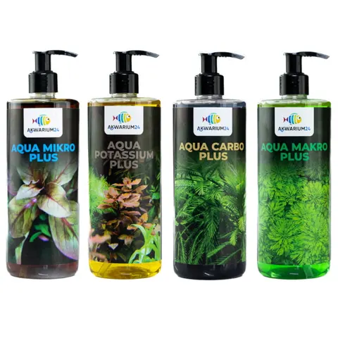 Komplet nawozów Mikro Makro Potas Węgiel 4x500ml