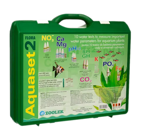 Zoolek aquaset 2 flora zestaw testów walizka 10w1