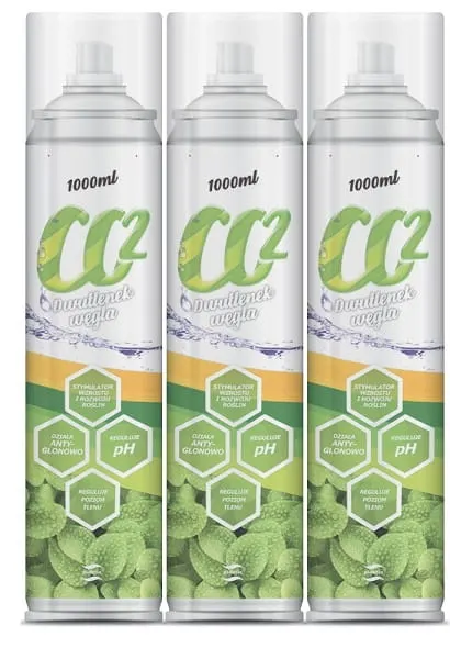 Plantis butla butle co2 1000ml (3szt) uzupełnienie
