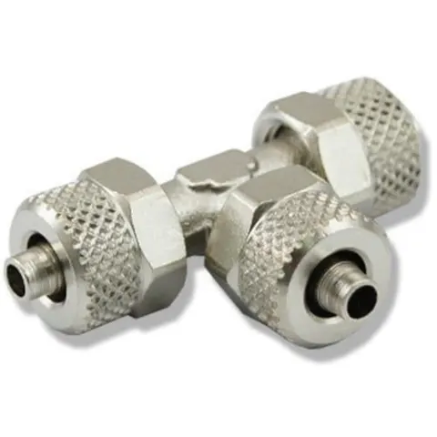 Trójnik metalowy zaciskowy t 6mm