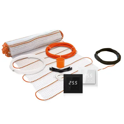 Zestaw ogrzewania podłogowego TV TT 170/10,0 m2 TVT 33 B WiFi z matą tekstylną jednostr. zasilaną pod płytki i regulatorem WiFi programowalnym, ze zdalnym sterowaniem przez aplikacje
