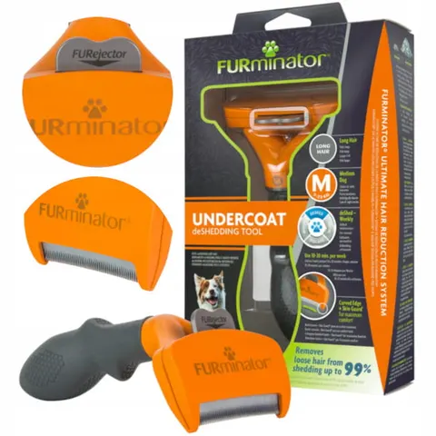 Furminator dla średnich psów długowłosych medium m