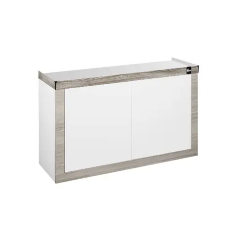 Diversa fine szafka pod akwarium prosta 120x40x70cm biało-truflowa