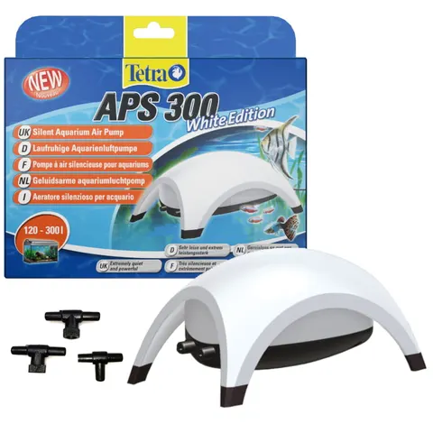 Biały napowietrzacz Tetra APS-300 akwarium 120-300l