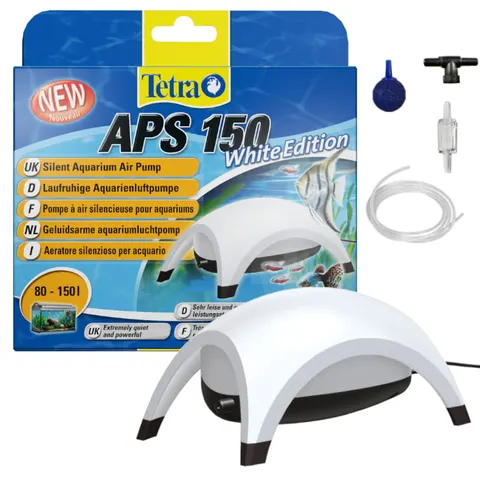 Biały napowietrzacz Tetra APS-150 akwarium Zestaw