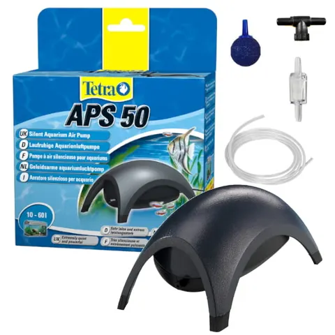Czarny napowietrzacz Tetra APS-50 akwarium zestaw