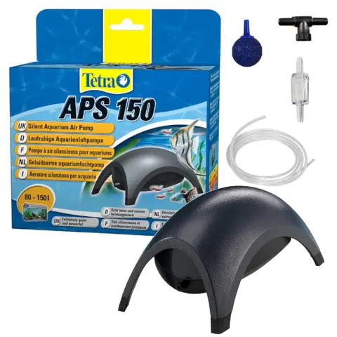 Czarny napowietrzacz Tetra APS-150 akwarium zestaw