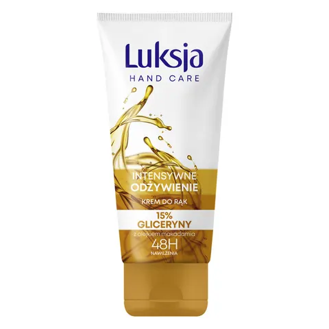 LUKSJA Krem do rąk ODŻYWCZY Z GLICERYNĄ 15%, 50 ml