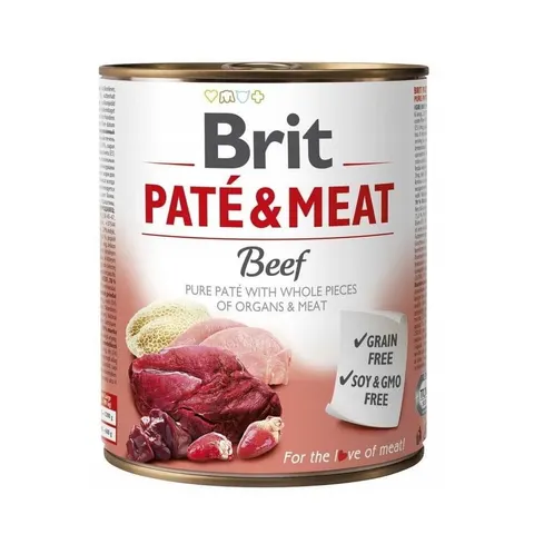 Brit Paté & Meat Karma mokra dla psa Wołowina 800 g