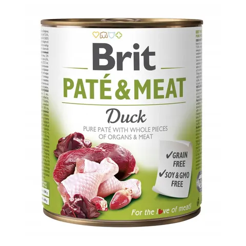 Brit Paté & Meat Karma mokra dla psa Kaczka 800 g