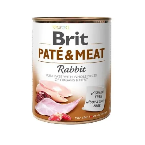 Brit Paté & Meat Karma mokra dla psa Królik 800 g