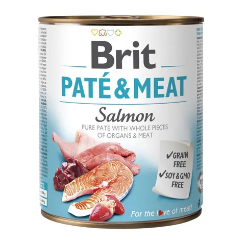 Brit Paté & Meat Karma mokra dla psa Łosoś 800 g