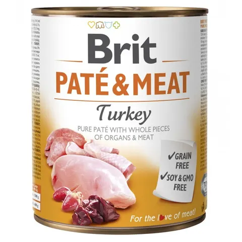 Brit Paté & Meat Karma mokra dla psa Indyk 800 g