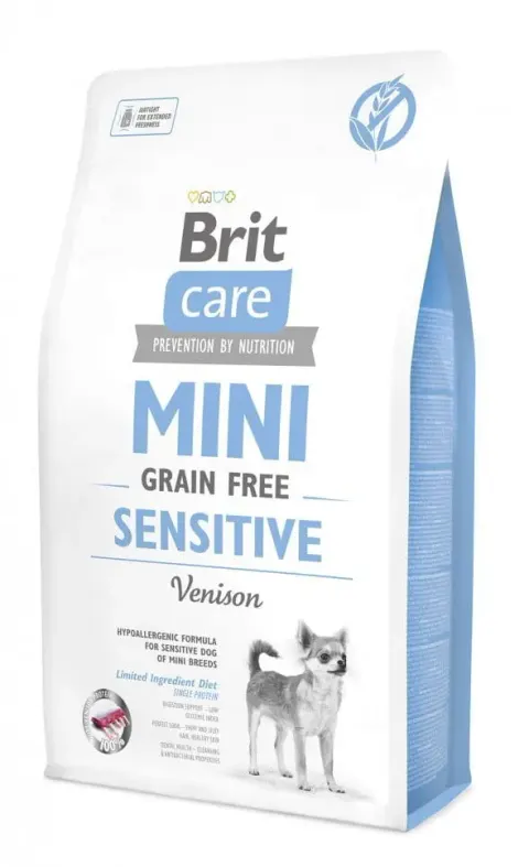 Karma dla wrażliwych psów BRIT Care Mini Sensitive Dziczyzna 2kg