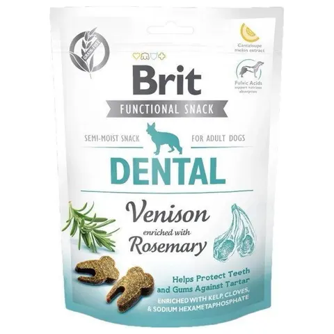 BRIT CARE DOG FUNCTIONAL SNACK DENTAL VENISON 150g przysmak dla psa