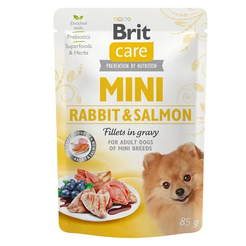 Brit Care Mini Karma mokra dla psa Królik i Łosoś 85 g