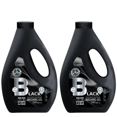 ECOMAX Żel do prania Black 45 prań 2 l, pakiet 2 szt.
