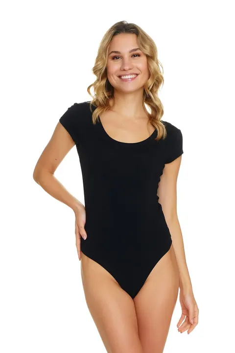 Czarne bambusowe body