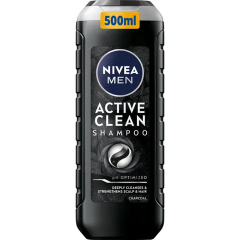 NIVEA MEN Szampon do włosów ACTIVE CLEAN, 500 ml