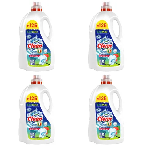 ECOMAX Żel do prania Uniwersalny 125 prań PERFECT CLEAN 5L, pakiet 4 szt.