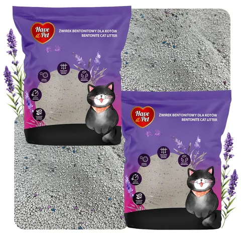 Żwirek Bentonitowy Lawendowy Have a Pet 2x5l