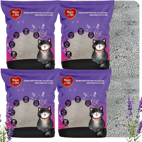 Żwirek Bentonitowy Lawendowy Have a Pet 4x5l