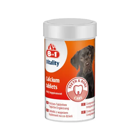 8in1 Vitality Wapń dla psów - 155 tabletek