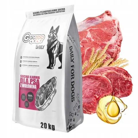 Gaczoo DAILY karma sucha dla psa Wołowina 20kg