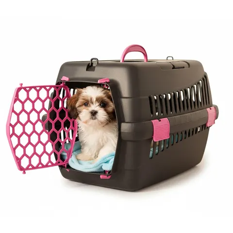 Transporter dla Psa Kota Królika S 50x33x33 cm - TEDDY Fuksja do Samochodu