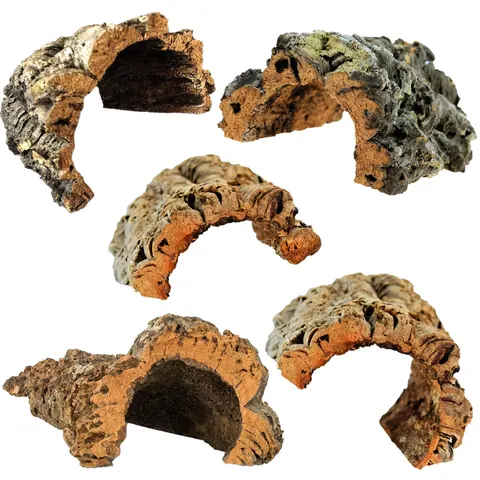 Korek Tunel Korkowy Ozdoba do Terrarium M śr. 10-15cm dł. 20-25cm