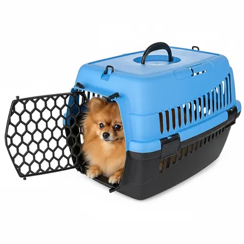 Transporter dla Psa Kota Królika S 50x33x33 cm - Abba Niebieski do Samochodu