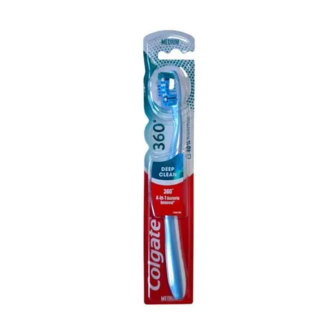 COLGATE Szczoteczka do zębów ŚREDNIA DEEP CLEAN 360, 1 szt