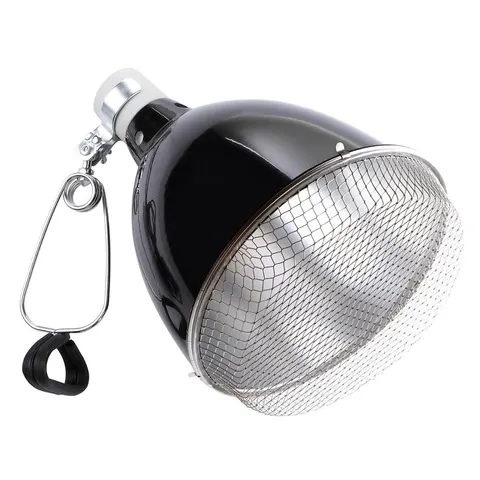 Happet Klosz Lampy z Siatką 21cm Głęboki do Terrarium Oprawa Ceramiczna E27 max. 120W