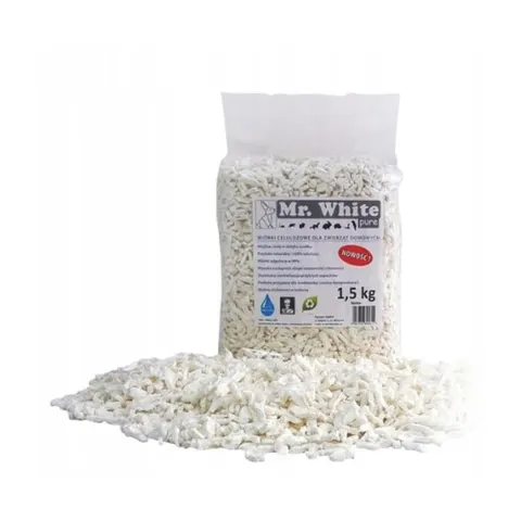 Mr. White Wiórki celulozowe PURE 1,5kg/15L ściółka dla gryzoni