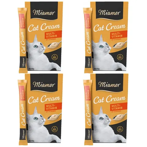MIAMOR Cat Cream Multi-Vitamin 24x15g Przysmak Witaminy Tauryna dla Kota