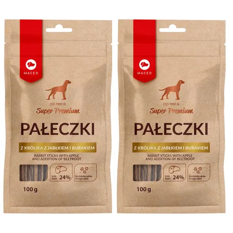 Maced Przysmak dla Psa Pałeczki z Królika z Jabłkiem i Burakiem 2x100g