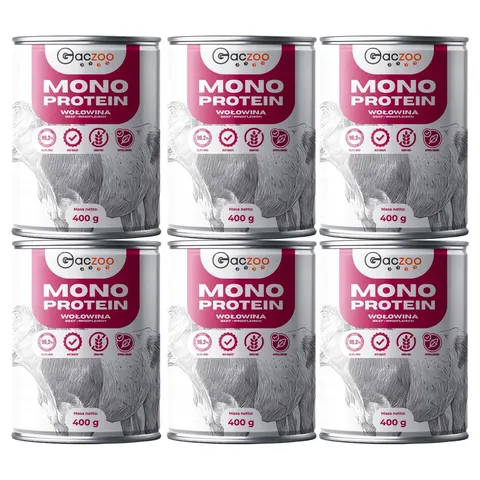Gaczoo MONO Protein karma mokra dla psa Wołowina 6x400g
