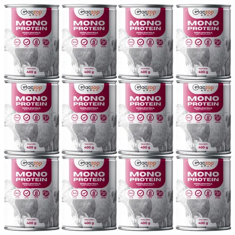 Gaczoo MONO Protein karma mokra dla psa Wołowina 12x400g